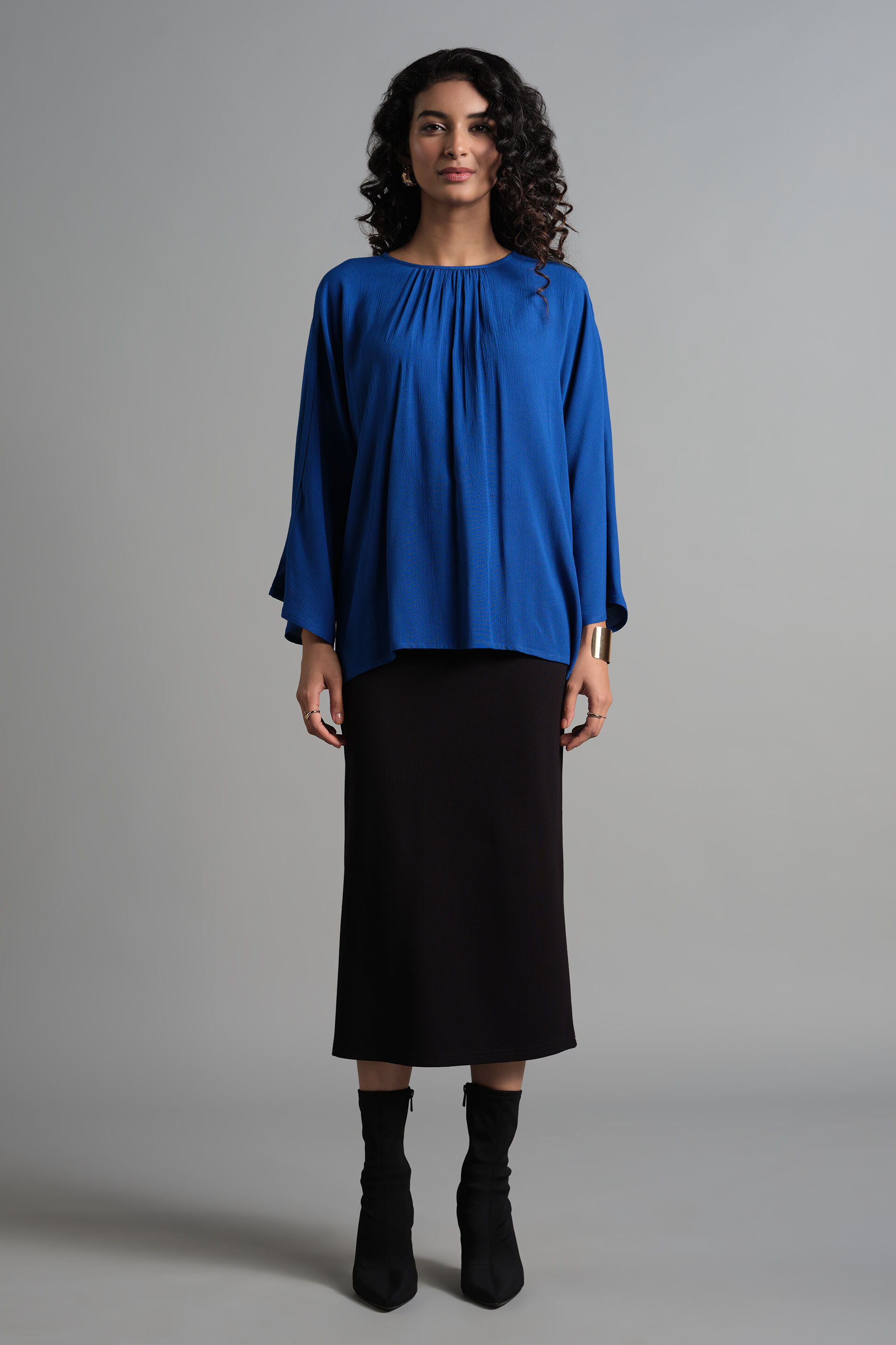Blue Blaze Top, Dark Blue, image 3
